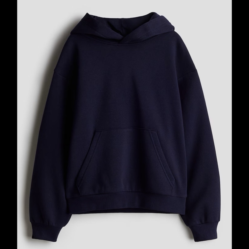 💙H&M Oversized Hoodie Youth(20)- Navy Blue💙